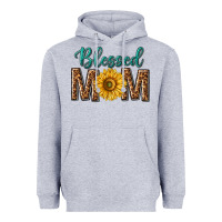 Heather Grey western blessed mom with sunflower Heavyweight Hoodie - texasbilliewilder