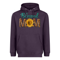 Plum western blessed mom with sunflower Heavyweight Hoodie - texasbilliewilder