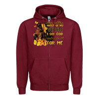 Burgundy even in the midst of my storm i see god Zipper Hoodie - MaliasSmallBusiness