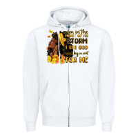 White even in the midst of my storm i see god Zipper Hoodie - MaliasSmallBusiness
