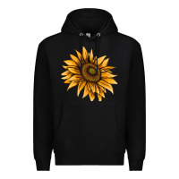 Black sunflower Premium Hoodie - AdoDesignShop