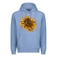 Colony Blue sunflower Premium Hoodie - AdoDesignShop
