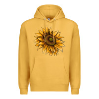 Mustard sunflower Premium Hoodie - AdoDesignShop