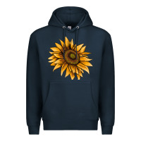 Navy sunflower Premium Hoodie - AdoDesignShop