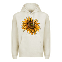 Oatmeal Heather sunflower Premium Hoodie - AdoDesignShop