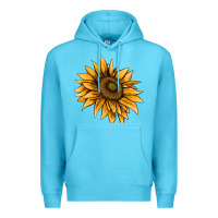 Ocean Blue sunflower Premium Hoodie - AdoDesignShop
