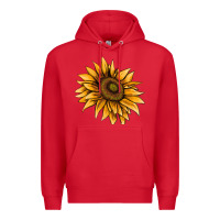 Red sunflower Premium Hoodie - AdoDesignShop