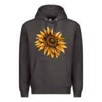 Smoke sunflower Premium Hoodie - AdoDesignShop