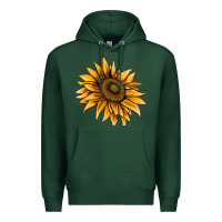 Sports Green sunflower Premium Hoodie - AdoDesignShop