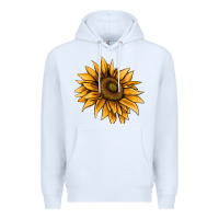 White sunflower Premium Hoodie - AdoDesignShop