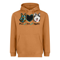 Meerkat peace love huskies Heavyweight Hoodie - RanaPortraitStore