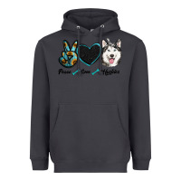Smoke peace love huskies Heavyweight Hoodie - RanaPortraitStore