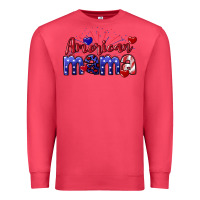 Cardinal American Mama 4th of july Premium Sweatshirt - CowGirlArtShop