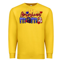 American Mama 4th Of July Premium Sweatshirt | Teevron