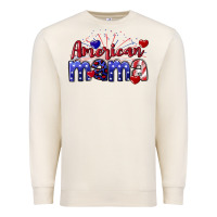 Sandshell American Mama 4th of july Premium Sweatshirt - CowGirlArtShop