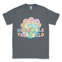 Charcoal Heather girls run the world Classic Tee - MaliasSmallBusiness