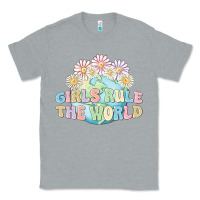 Heather Grey girls run the world Classic Tee - MaliasSmallBusiness
