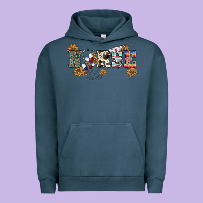 Western Nurse Urban Hoodie Designed By Barkaloodesign