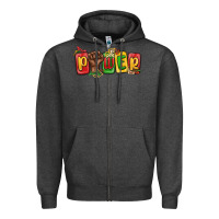 Charcoal Heather power juneteenth Zipper Hoodie - MaliasSmallBusiness