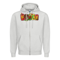 Dove Grey power juneteenth Zipper Hoodie - MaliasSmallBusiness