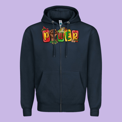 Zipper Hoodie power juneteenth