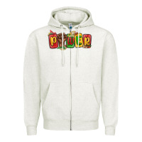 Oatmeal Heather power juneteenth Zipper Hoodie - MaliasSmallBusiness
