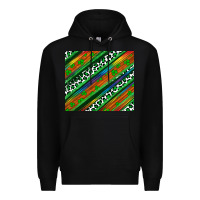 Black st patricks day leopard rainbow Premium Hoodie - Artiststas