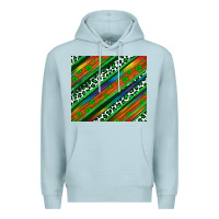 Blue Mist st patricks day leopard rainbow Premium Hoodie - Artiststas