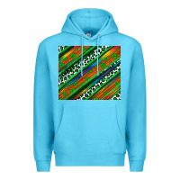 Ocean Blue st patricks day leopard rainbow Premium Hoodie - Artiststas