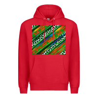 Red st patricks day leopard rainbow Premium Hoodie - Artiststas