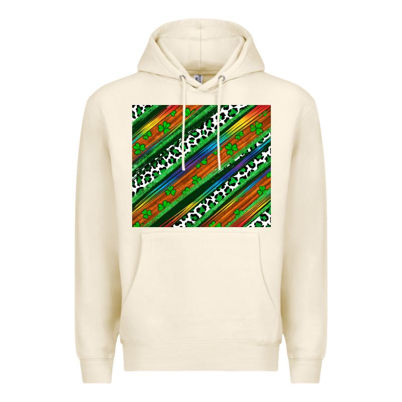 St Patricks Day Leopard Rainbow Premium Hoodie by Artiststas | Teevron