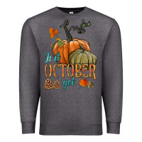 Charcoal Heather is it october yet Premium Sweatshirt - HRA Design Shop