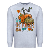 Heather Grey is it october yet Premium Sweatshirt - HRA Design Shop