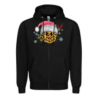Black leopard smiley face Zipper Hoodie - MaliasSmallBusiness