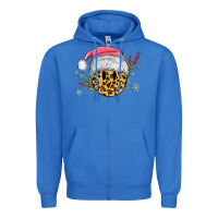 True Royal leopard smiley face Zipper Hoodie - MaliasSmallBusiness