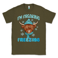 Army Green i'm freaking freezing Classic Tee - MaliasSmallBusiness