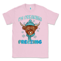 Bubblegum Pink i'm freaking freezing Classic Tee - MaliasSmallBusiness
