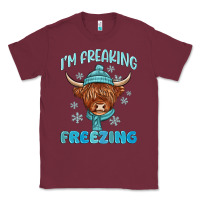 Burgundy i'm freaking freezing Classic Tee - MaliasSmallBusiness