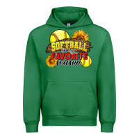 Emerald Softball Is My Favorite Season Urban Hoodie - LillyAllenDesigns