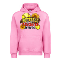 Fuchsia Pink Softball Is My Favorite Season Urban Hoodie - LillyAllenDesigns