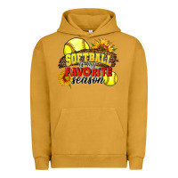 Pigment Peanut Butter Softball Is My Favorite Season Urban Hoodie - LillyAllenDesigns
