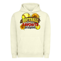 Pigment Pistachio Softball Is My Favorite Season Urban Hoodie - LillyAllenDesigns