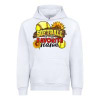 White Softball Is My Favorite Season Urban Hoodie - LillyAllenDesigns