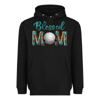 Black western blessed mom with volleyball Heavyweight Hoodie - texasbilliewilder