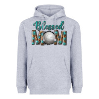 Heather Grey western blessed mom with volleyball Heavyweight Hoodie - texasbilliewilder