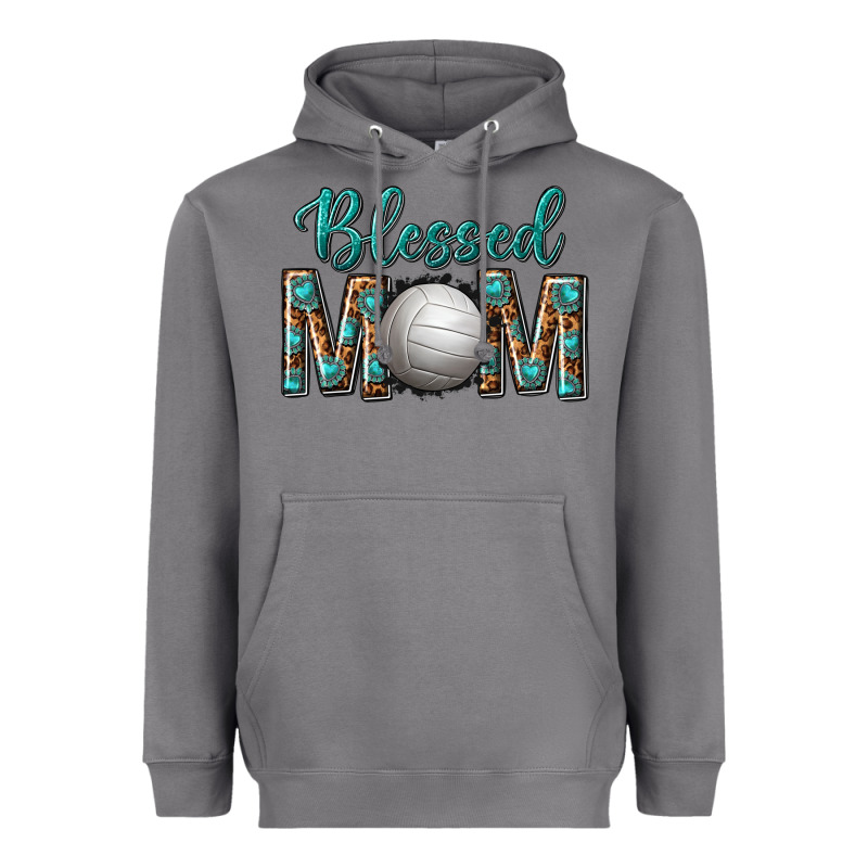Western Blessed Mom With Volleyball Heavyweight Hoodie by texasbilliewilder | Teevron
