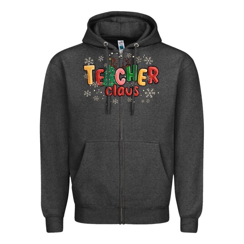 Teacher Claus Zipper Hoodie by MaliasSmallBusiness | Teevron