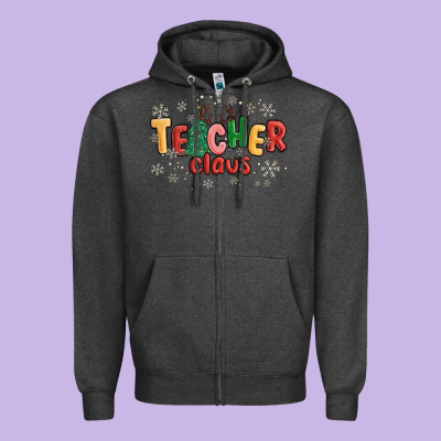 Zipper Hoodie teacher claus