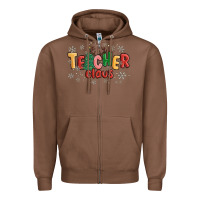 Chestnut teacher claus Zipper Hoodie - MaliasSmallBusiness