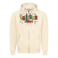 Sandshell teacher claus Zipper Hoodie - MaliasSmallBusiness